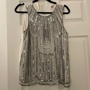 Romeo & Juliet couture medium sleeveless top with beautiful sequin detailing